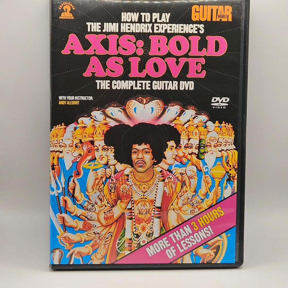 Guitar World How To Play Jimi Hendrix Axis Bold As Love DVD Black Instructional